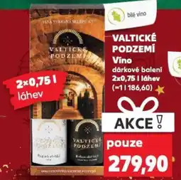 Kaufland VALTICKÉ PODZEMÍ Vino nabídka