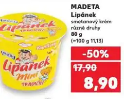 Kaufland MADETA Lipánek smetanový krém nabídka