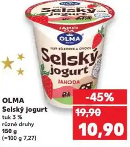 Kaufland OLMA Selský jogurt nabídka