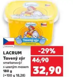 Kaufland LACRUM Tavený sýr smetanový/ s uzeným masem nabídka