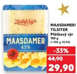 Kaufland MAASDAMER/ TILSITER Plátkový sýr nabídka