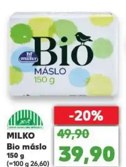 Kaufland MILKO Bio máslo nabídka