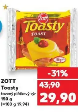 Kaufland ZOTT Toasty tavený plátkový sýr nabídka