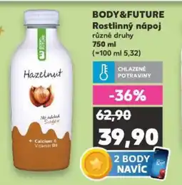 Kaufland BODY&FUTURE Rostlinný nápoj nabídka