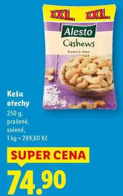 Lidl Kešu ořechy, 250 g nabídka