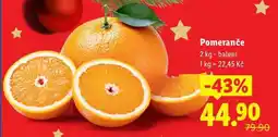 Lidl Pomeranče, 2 kg nabídka