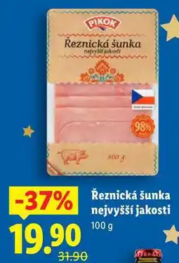 Lidl Řeznická šunka nejvyšší jakosti, 100 g nabídka