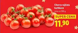 Lidl Cherry rajčata keříková, cena za 100 g nabídka