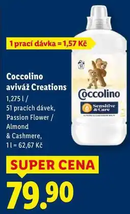 Lidl Coccolino aviváž Creations 1,275 l/51 pracích dávek nabídka