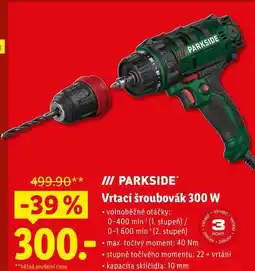 Lidl Vrtací šroubovák 300 W nabídka