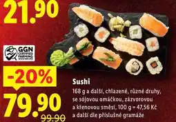 Lidl Sushi, 168 g a další nabídka