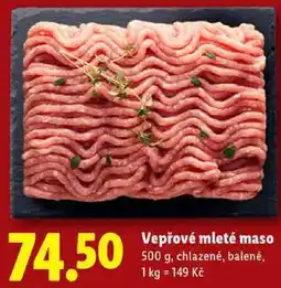 Lidl Vepřové mleté maso, 500 g nabídka