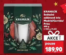 Kaufland Krahulík sváteční salámové trio nabídka