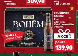 Kaufland Pivo krušovice bohém nabídka