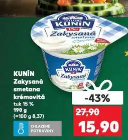 Kaufland Kunín zakysaná smetana nabídka