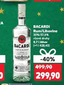 Kaufland Bacardi rum nabídka