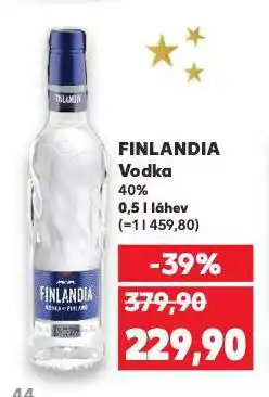 Kaufland Finlandia vodka nabídka
