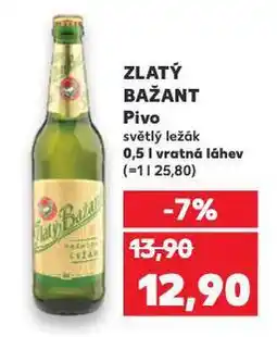 Kaufland Pivo zlatý bažant nabídka
