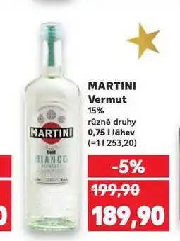 Kaufland Martini vermut nabídka