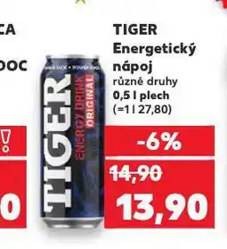 Kaufland Tiger energy drink nabídka