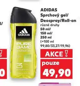 Kaufland Adidas roll-on nabídka