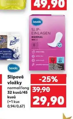 Kaufland Slipové vložky nabídka