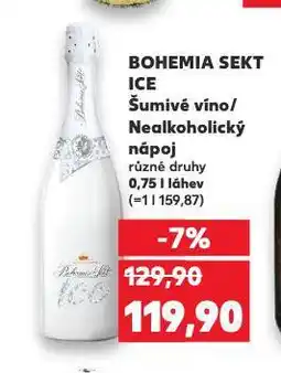 Kaufland Bohemia sekt ice nealkoholický nápoj nabídka