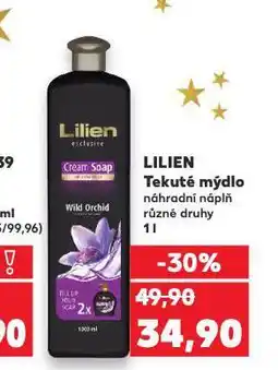 Kaufland Lilien tekuté mýdlo nabídka