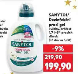 Kaufland Sanytol dezinfekční prací gel nabídka
