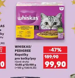 Kaufland Whiskas kapsičky pro kočky nabídka