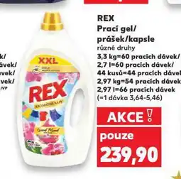 Kaufland Rex prací kapsle nabídka