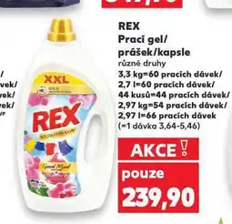 Kaufland Rex prací gel nabídka