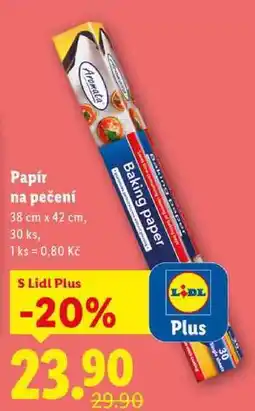 Lidl Papír na pečení, 30 ks nabídka