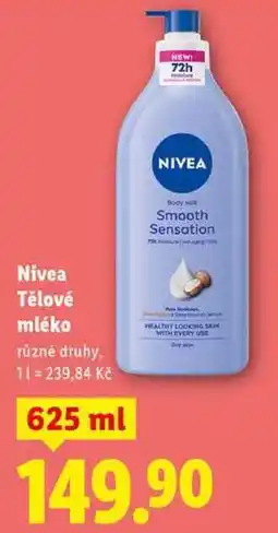 Lidl Nivea Tělové mléko, 625 ml nabídka