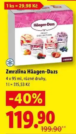 Lidl Zmrzlina Häagen-Dazs, 4x 95 ml nabídka