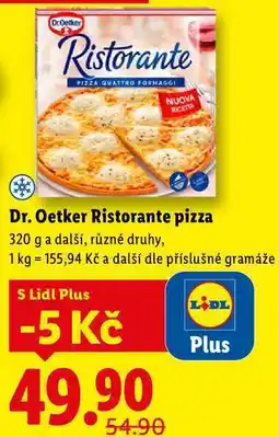 Lidl Dr. Oetker Ristorante pizza, 320 g a další nabídka