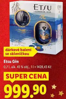 Lidl Etsu Gin, 0,7 l nabídka