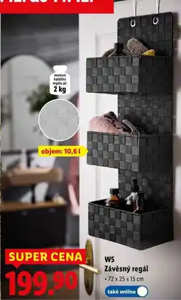 Lidl W5 Závěsný regál nabídka