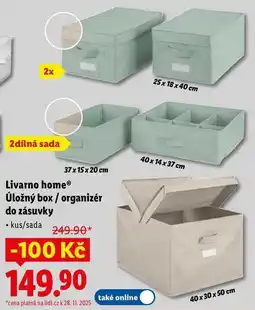 Lidl Livarno home Úložný box/organizér do zásuvky nabídka