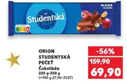 Kaufland ORION STUDENTSKÁ PEČEŤ Čokoláda nabídka