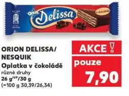 Kaufland ORION DELISSA/ NESQUIK Oplatka v čokoládě nabídka