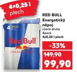 Kaufland RED BULL Energetický nápoj nabídka