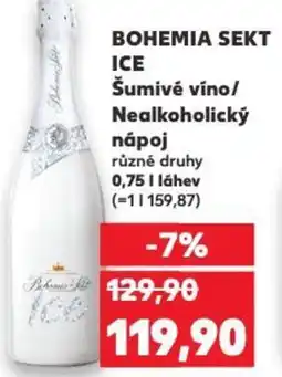 Kaufland BOHEMIA SEKT ICE Šumivé víno/ Nealkoholický парој nabídka