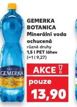 Kaufland GEMERKA BOTANICA Minerální voda ochucená nabídka