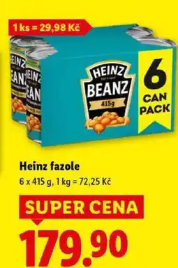 Lidl Heinz fazole, 6x 415 g nabídka