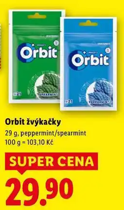 Lidl Orbit žvýkačky, 29 g nabídka