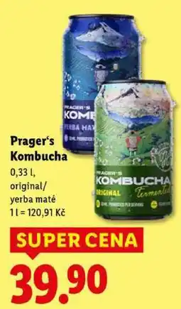 Lidl Prager's Kombucha, 0,33 l nabídka