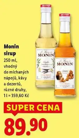 Lidl Monin sirup, 250 ml nabídka