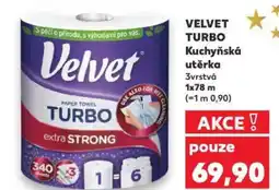 Kaufland VELVET TURBO Kuchyňská utěrka nabídka