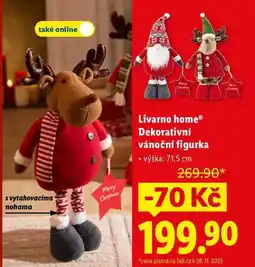 Lidl Livarno home Dekorativní vánoční figurka nabídka
